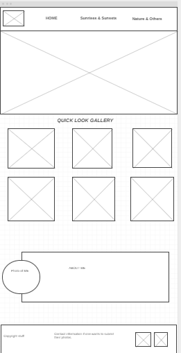 home page wireframe